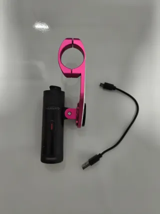 Linterna Garmin Bici con Acople Rosa