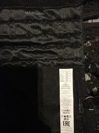 Top Intimissimi Negro Encaje