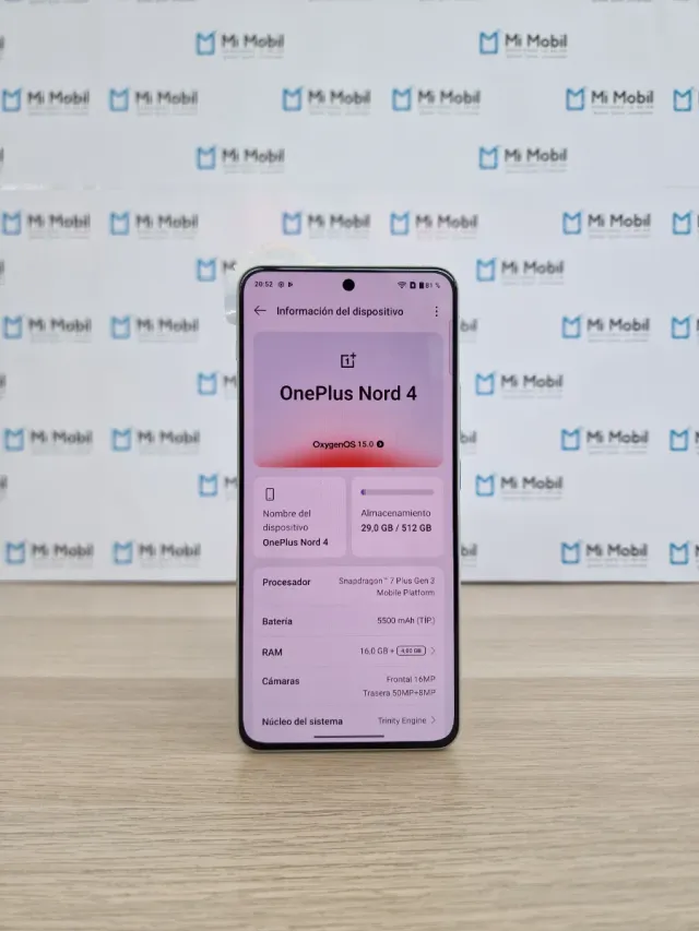 OnePlus Nord 4 512GB Plata