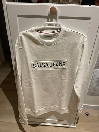 Sudadera Salsa Jeans Blanca