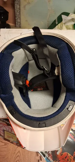 Casco Montesa Rojo y Blanco talla 56