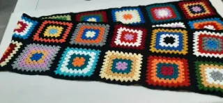 Bufanda de ganchillo multicolor