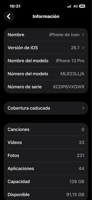 iPhone 13 Pro Gris Espacial
