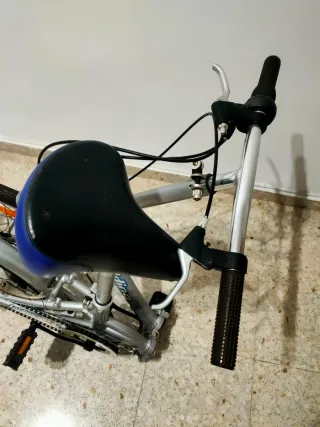 Bicicleta Plegable Plateada