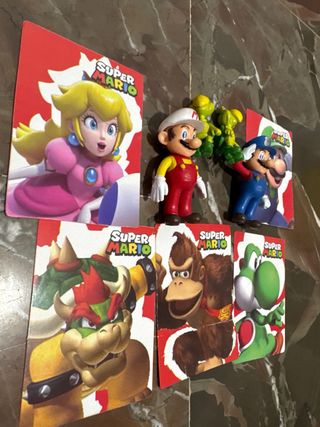 Figuras y cartas Super Mario