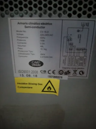 Nevera para vino tinto