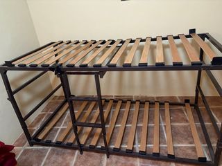 Litera Plegable Metal y Madera.