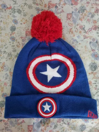 Gorro Capitán América New Era Azul Rojo