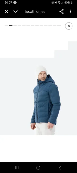 Chaqueta de esquí azul