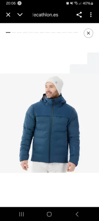 Chaqueta de esquí azul