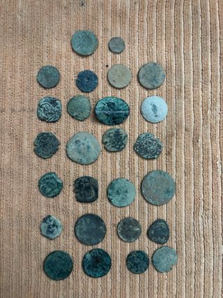 Lote de 26 monedas antiguas