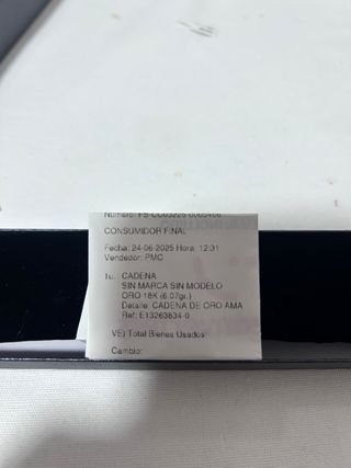 Cadena Barbada Oro 18k con Colgante SIN DIJE