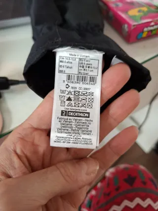 Guantes de Nieve Wedze Negros Niños