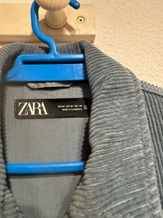 Camisa de pana Zara azul