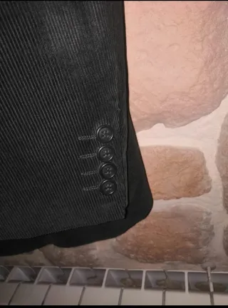 Abito uomo velluto blu