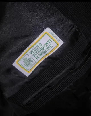 Abito uomo velluto blu