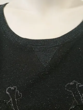 Sudadera Maison Scotch finita color negro pedrería