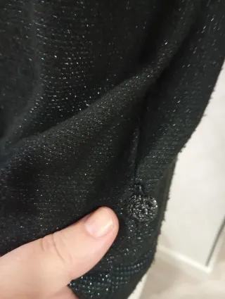 Sudadera Maison Scotch finita color negro pedrería