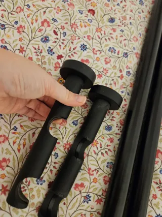 Pack barra y soporte doble para cortinas