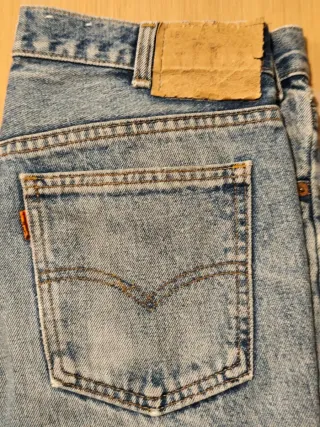 Jeans vintage Levi's 630 Orange Tab accorciati