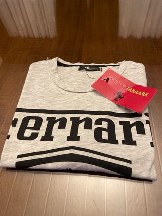 Camiseta Ferrari Gris Talla M