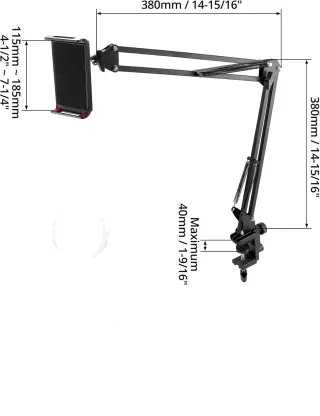 Soporte para teléfono , Abrazadera de Montaje para teléfono en el Escritorio
