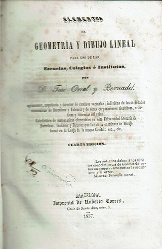 LOTE DOS LIBROS ANTIGUOS DE GEOMETRIA