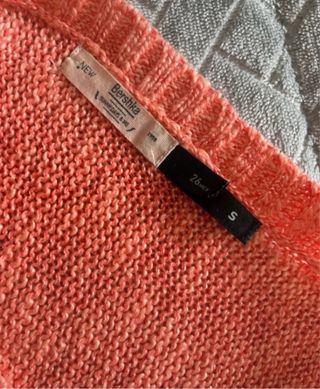 Jersey coral calado Bershka talla S