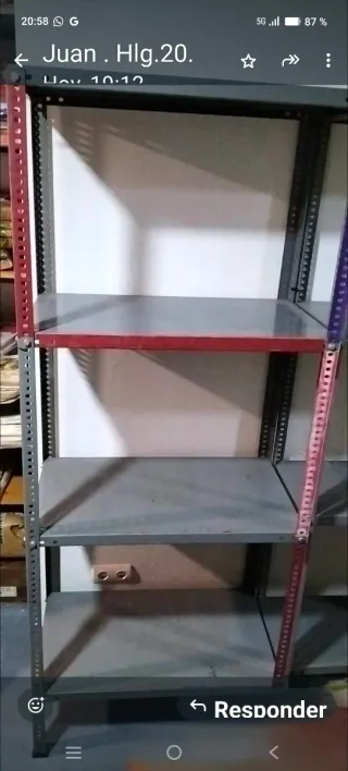 Estanterías metálicas grises 100 € las 4  Todas