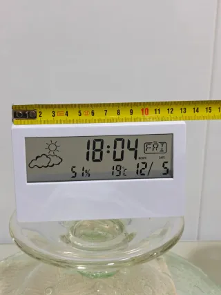 Reloj digital de sobremesa fecha y temperatura