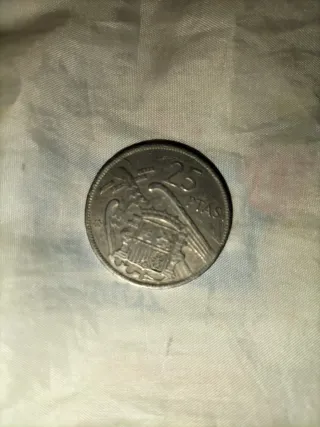 Moneda 25 Pesetas 1957 Franco Caudillo