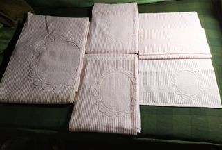 Juego 5 Toallas Rosas