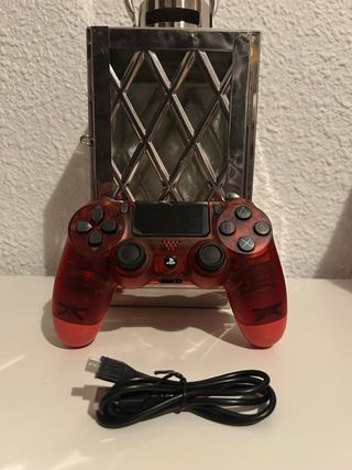 Controller PS4 Rosso Trasparente