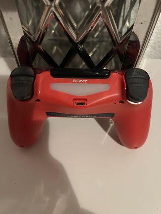 Controller PS4 Rosso Trasparente