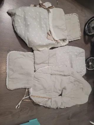 Carro Bebé Bebecar de cuero con capazo, maxicosy