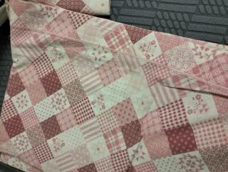 Biancheria letto matrimoniale patchwork rosa