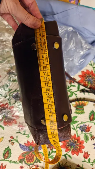 Bolso Zara Piel Tachuelas granate