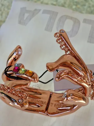 Pulsera Bimba y Lola color cobre con piedras