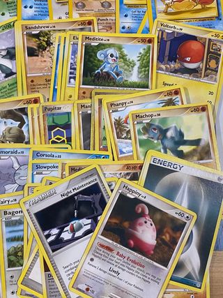100 cartas pokémon INGLÉS 1999-2009