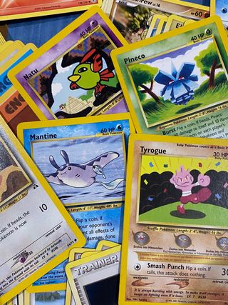 100 cartas pokémon INGLÉS 1999-2009
