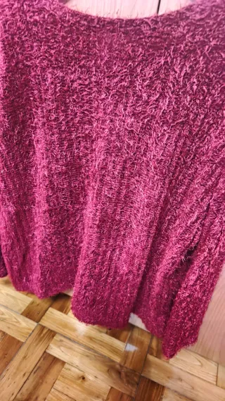 Jersey mujer color burdeos