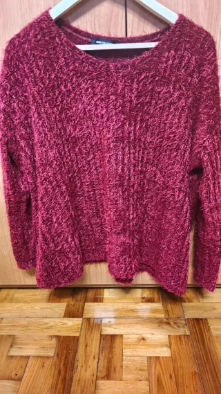 Jersey mujer color burdeos