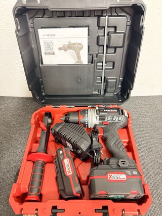 Taladro Percutor Parkside 20V + Baterías
