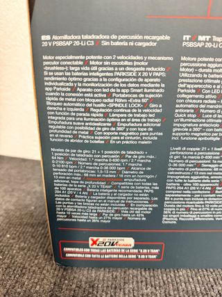 Taladro Percutor Parkside 20V + Baterías