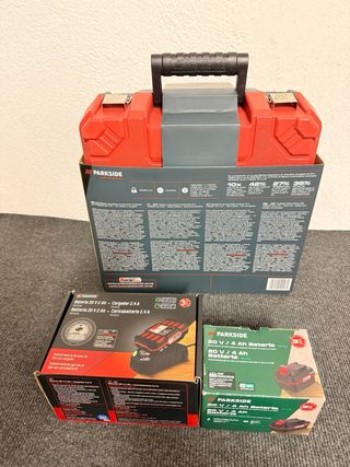 Taladro Percutor Parkside 20V + Baterías