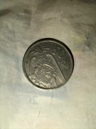Moneda 50 Pesetas 1957 Francisco Franco
