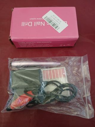 Pulidor/Taladro Uñas Eléctrico Rosa Nuevo