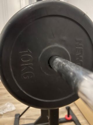 OFERTA ! Rack de gimnasio con barra y pesos