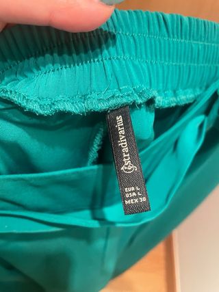 Pantalón Palazzo Verde Stradivarius