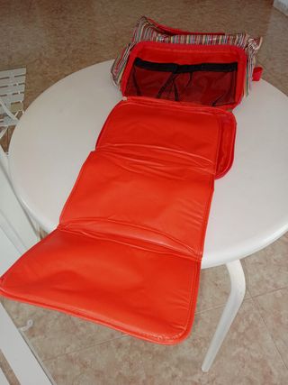 Mochila cambiador neceser bebé rayas